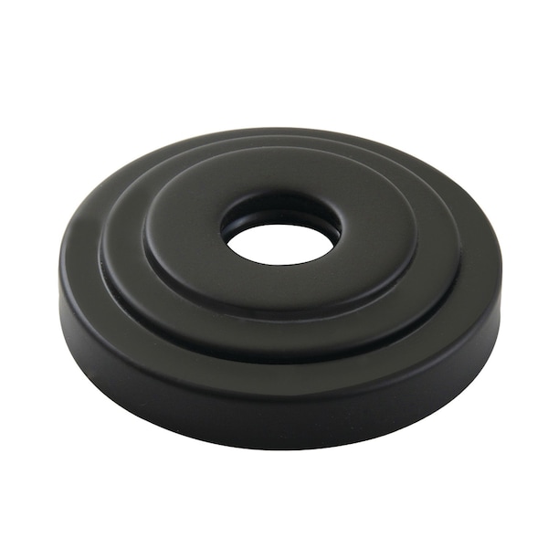 3Inch OD Decorative Escutcheon Flange 34 Inch ID, Matte Black